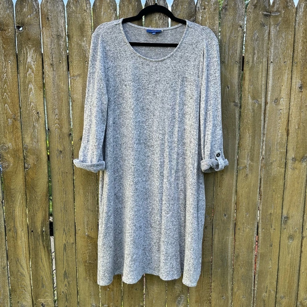 Apt. 9 Gray Long Sleeve Dress